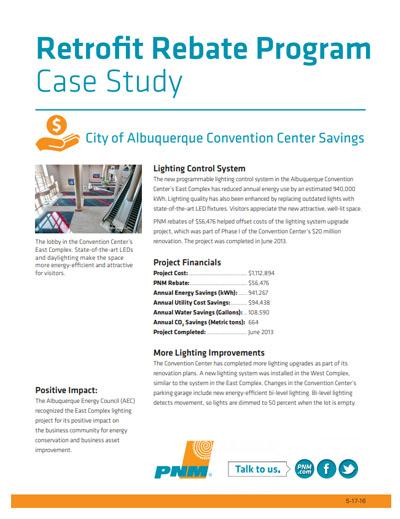 City of Albuquerque Convention Center Case Study