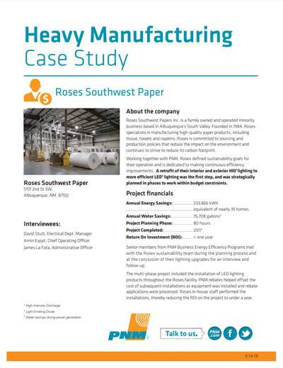 Roses Southwest Paper Case Study