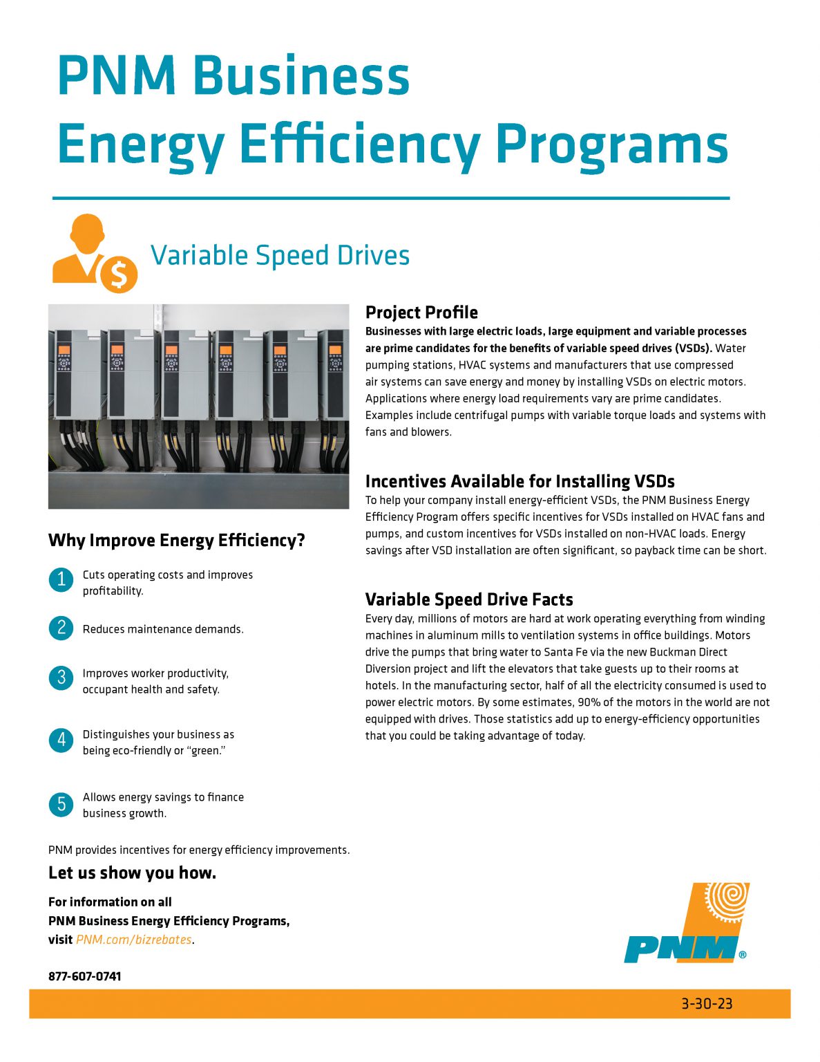 Fact Sheets PNM Business Energy Efficiency Programs