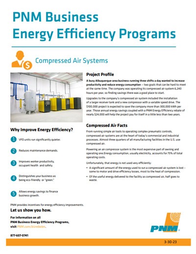 Compressed Air Fact Sheet